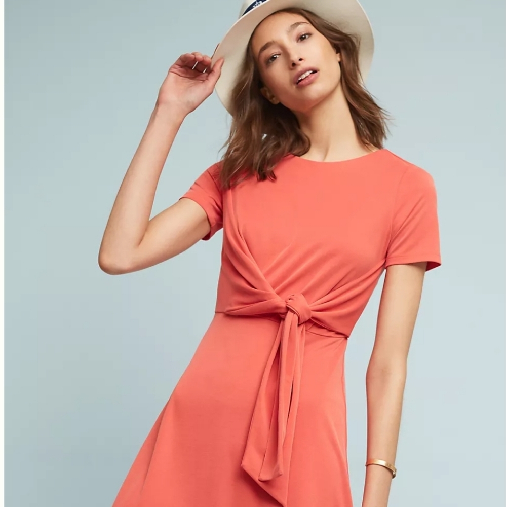 Anthropologie Lida Tie Waist Dress]